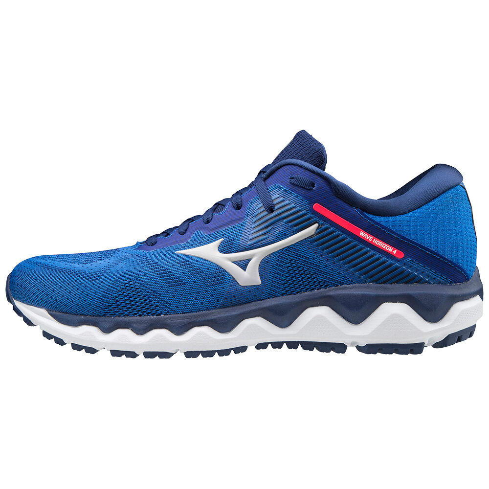 Mizuno Wave Horizon 4 - Erkek Koşu Ayakkabısı - Mavi/Pembe Türkiye (BQZIKU-753)